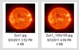 Original and resized file in CKFinder